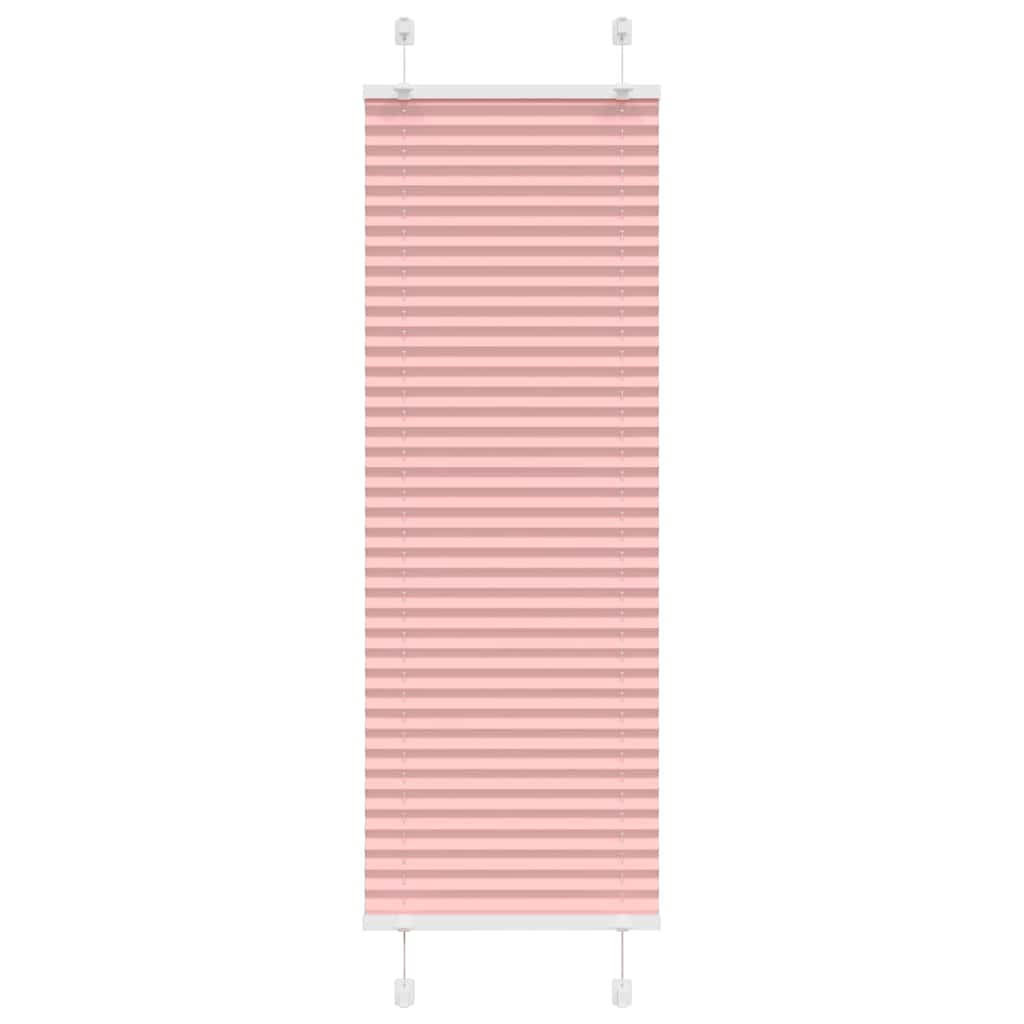 Plisségardin Lyserød 40x100 cm Stofbredde 39,4 cm Polyester