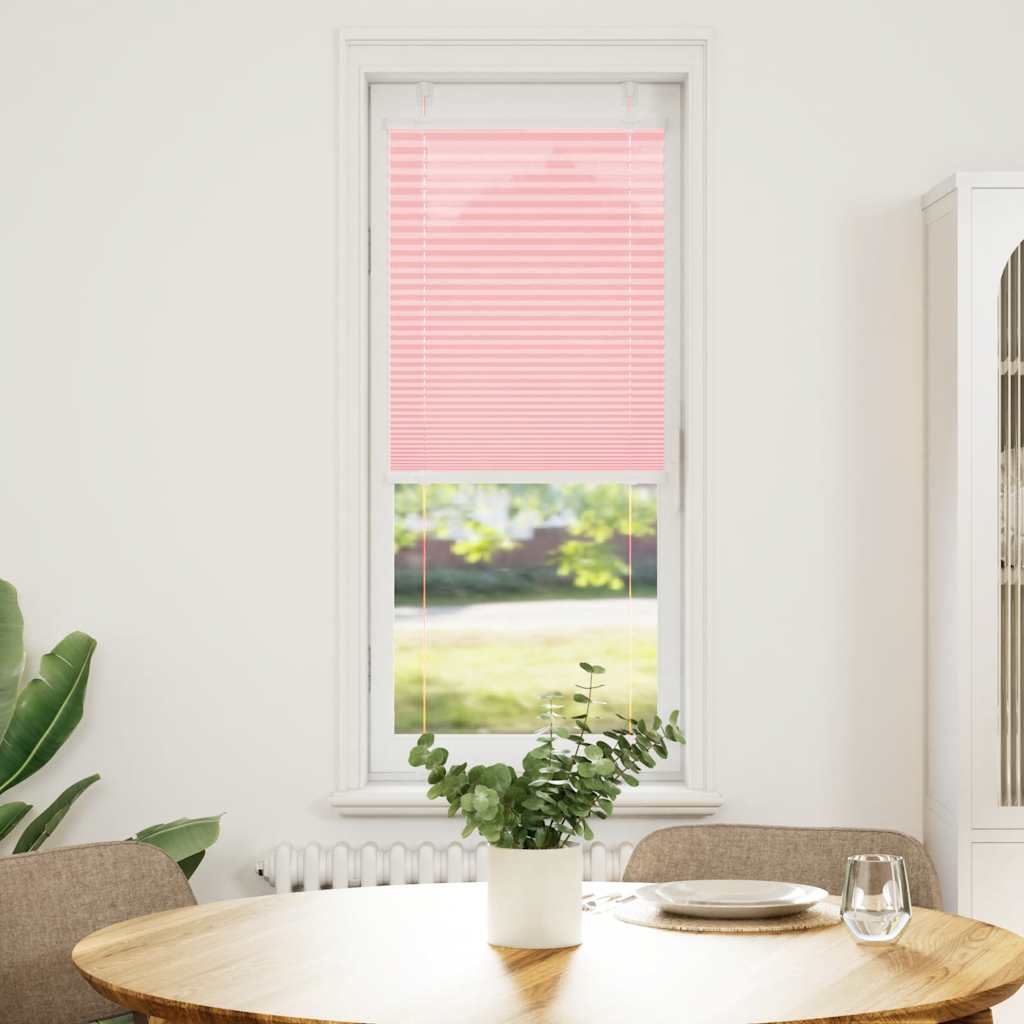 Plisségardin Lyserød 40x100 cm Stofbredde 39,4 cm Polyester