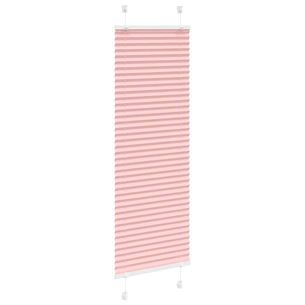 Plisségardin Lyserød 45x100 cm Stofbredde 44,4 cm Polyester