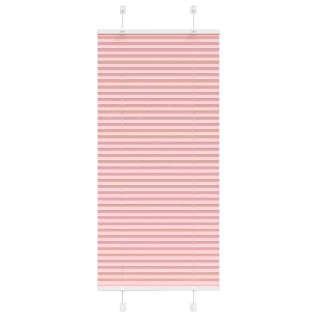 Plisségardin Lyserød 55x100 cm Stofbredde 54,4 cm Polyester