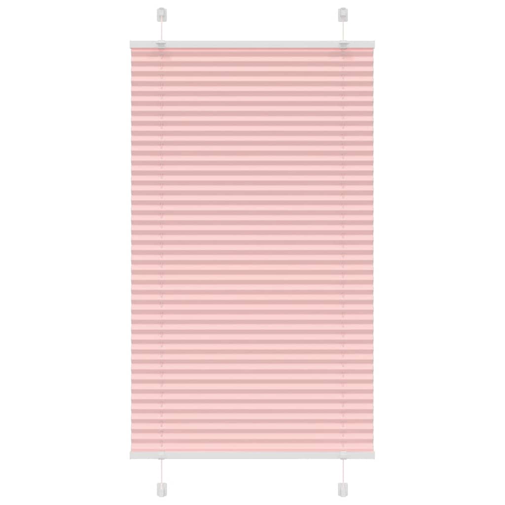 Plisségardin Lyserød 70x100 cm Stofbredde 69,4 cm Polyester