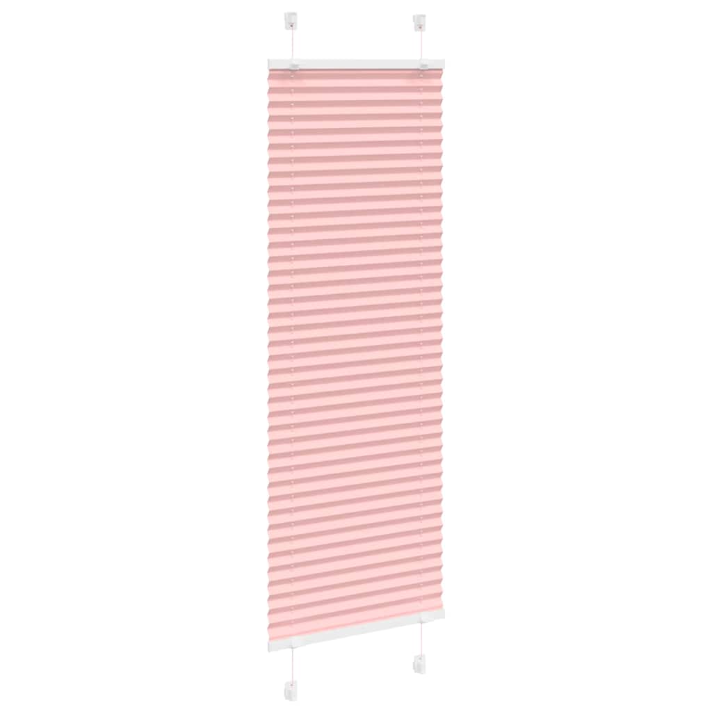 Plisségardin Lyserød 40x150 cm Stofbredde 39,4 cm Polyester