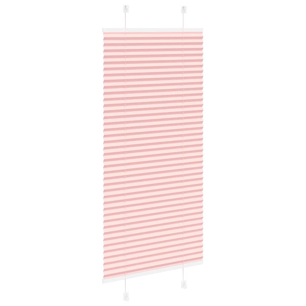 Plisségardin Lyserød 55x150 cm Stofbredde 54,4 cm Polyester