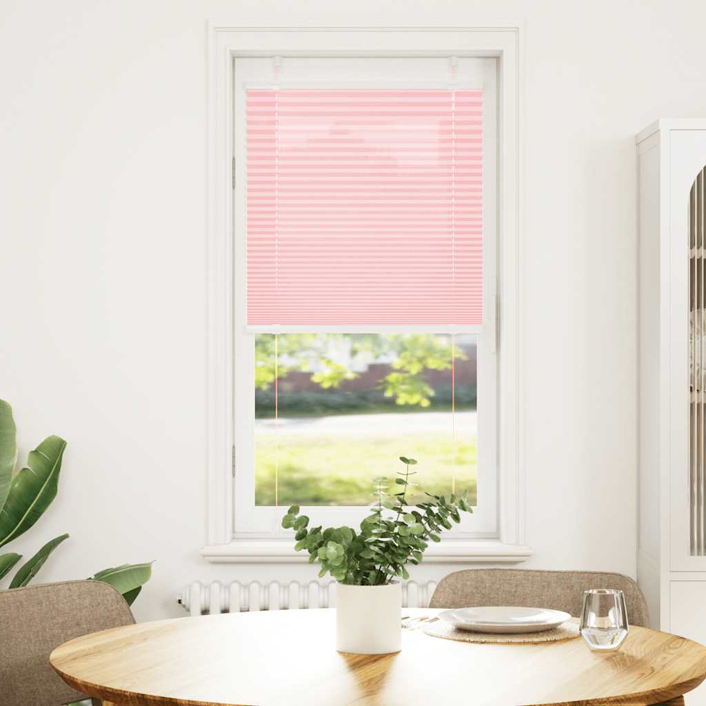 Plisségardin Lyserød 60x150 cm Stofbredde 59,4 cm Polyester