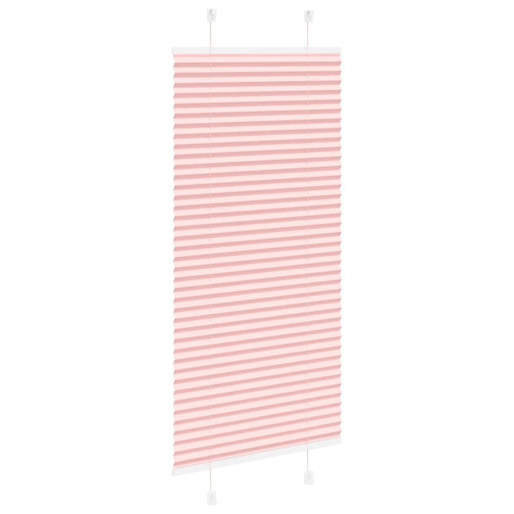 Plisségardin Lyserød 60x150 cm Stofbredde 59,4 cm Polyester