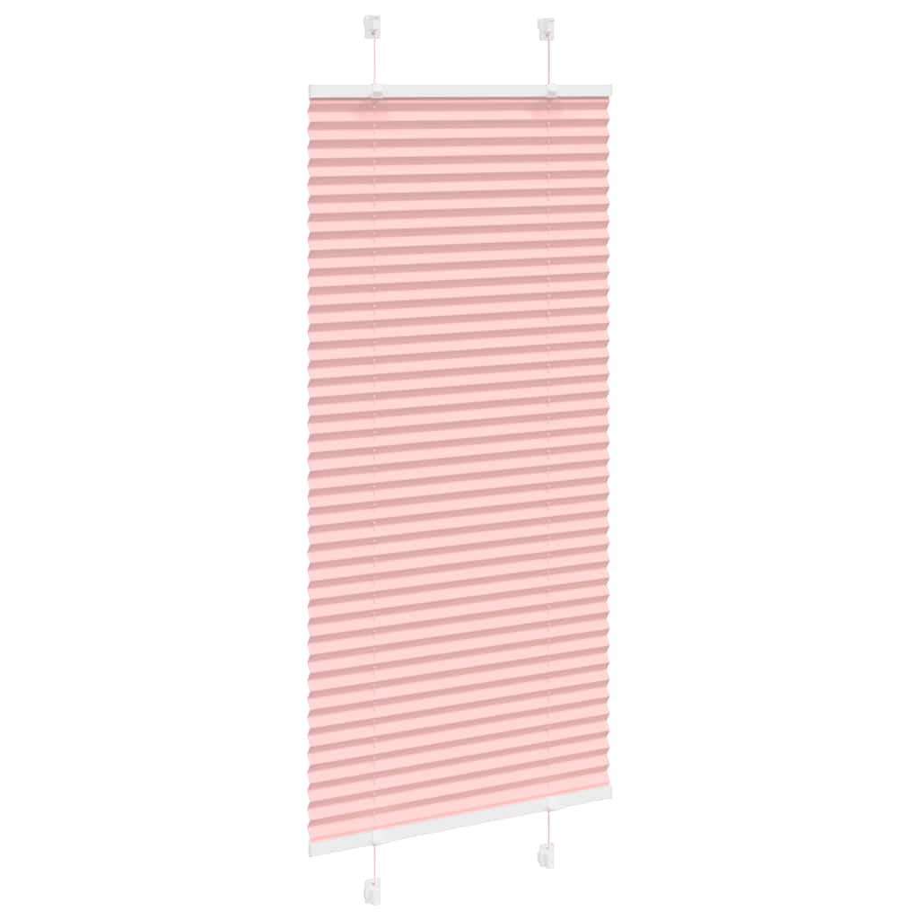 Plisségardin Lyserød 65x150 cm Stofbredde 64,4 cm Polyester