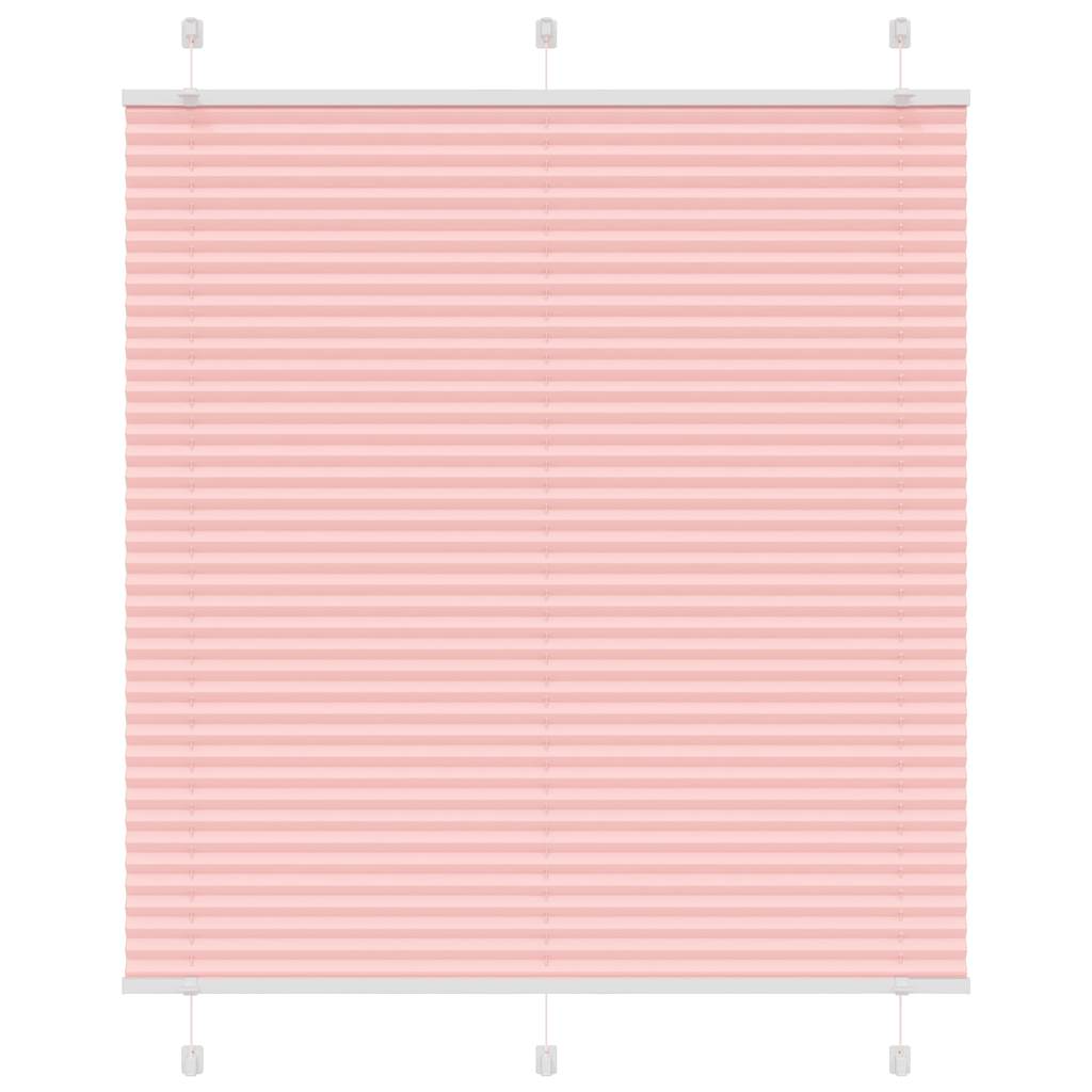 Plisségardin Lyserød 115x150 cm Stofbredde 114,4 cm Polyester