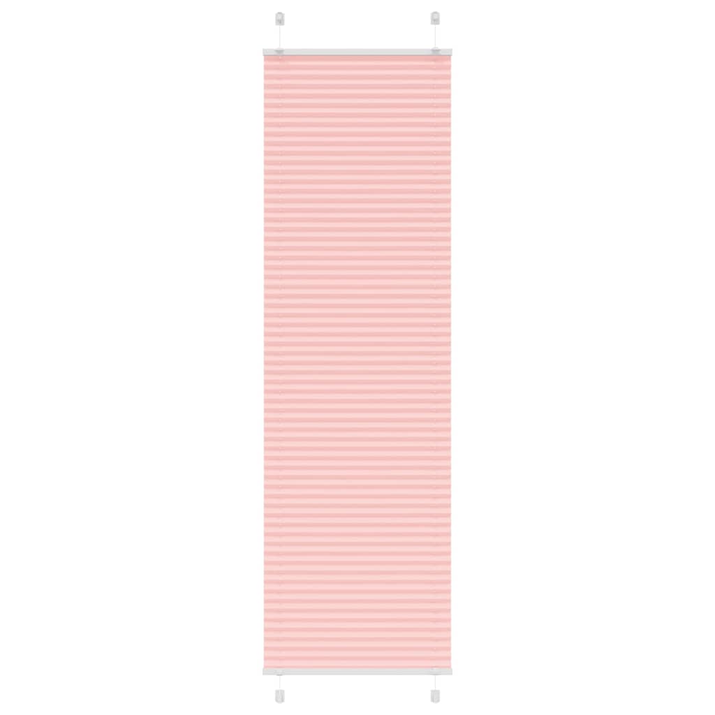 Plisségardin Lyserød 55x200 cm Stofbredde 54,4 cm Polyester
