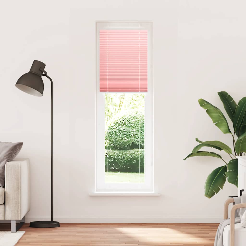Plisségardin Lyserød 55x200 cm Stofbredde 54,4 cm Polyester