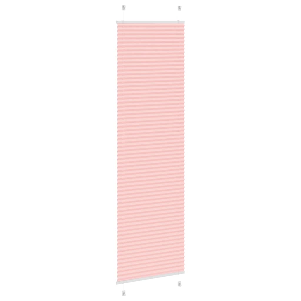 Plisségardin Lyserød 60x200 cm Stofbredde 59,4 cm Polyester