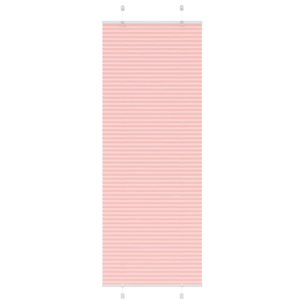 Plisségardin Lyserød 80x200 cm Stofbredde 79,4 cm Polyester