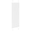 Plisségardin Hvid 40x100 cm Stofbredde 39,4 cm Polyester