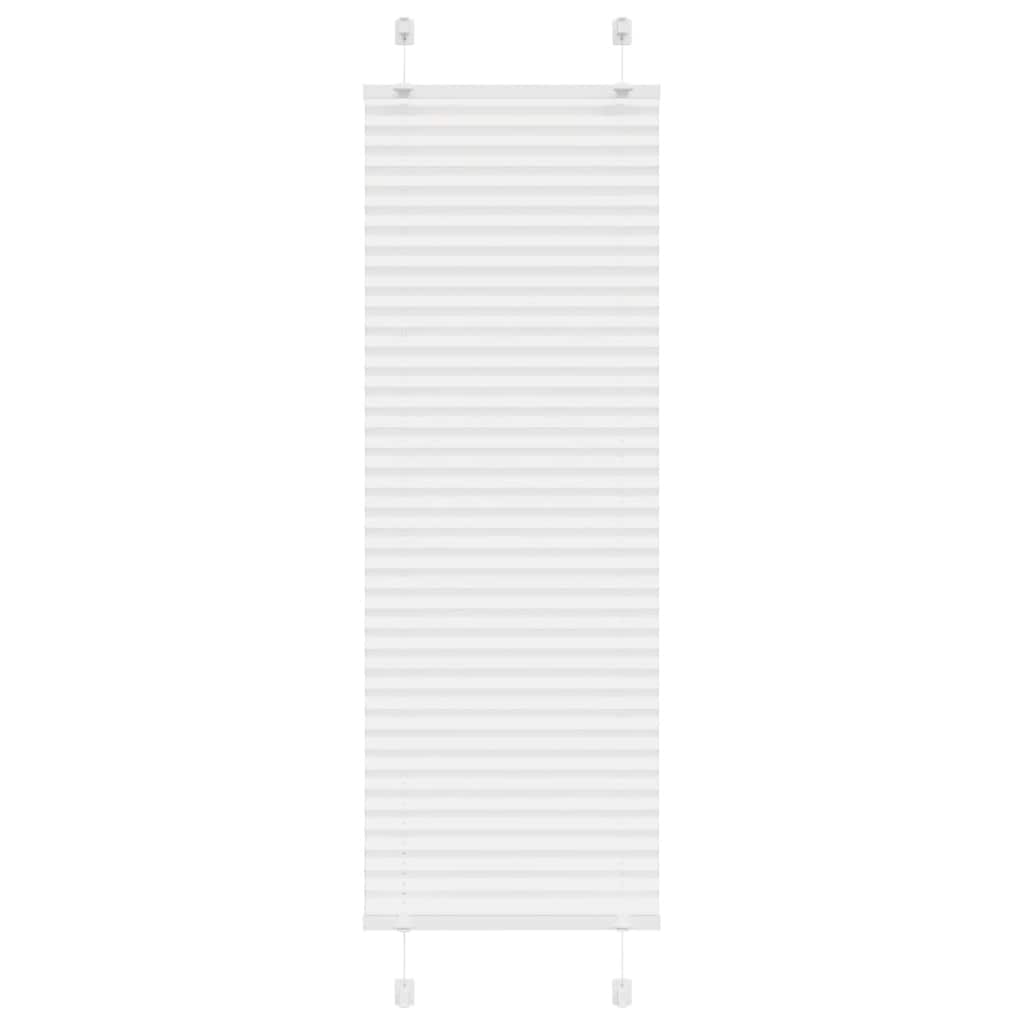 Plisségardin Hvid 45x100 cm Stofbredde 44,4 cm Polyester