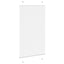 Plisségardin Hvid 70x100 cm Stofbredde 69,4 cm Polyester