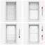 Plisségardin Hvid 70x100 cm Stofbredde 69,4 cm Polyester
