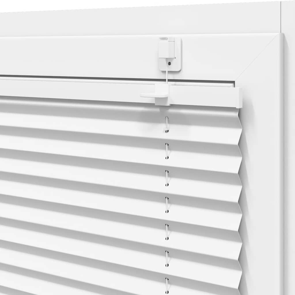 Plisségardin Hvid 75x100 cm Stofbredde 74,4 cm Polyester