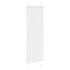 Plisségardin Hvid 50x150 cm Stofbredde 49,4 cm Polyester