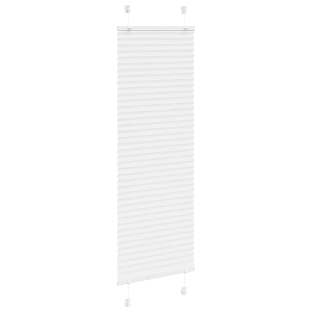 Plisségardin Hvid 50x150 cm Stofbredde 49,4 cm Polyester