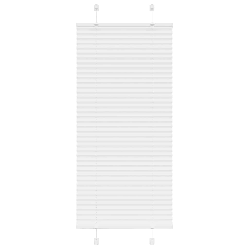 Plisségardin Hvid 55x150 cm Stofbredde 54,4 cm Polyester