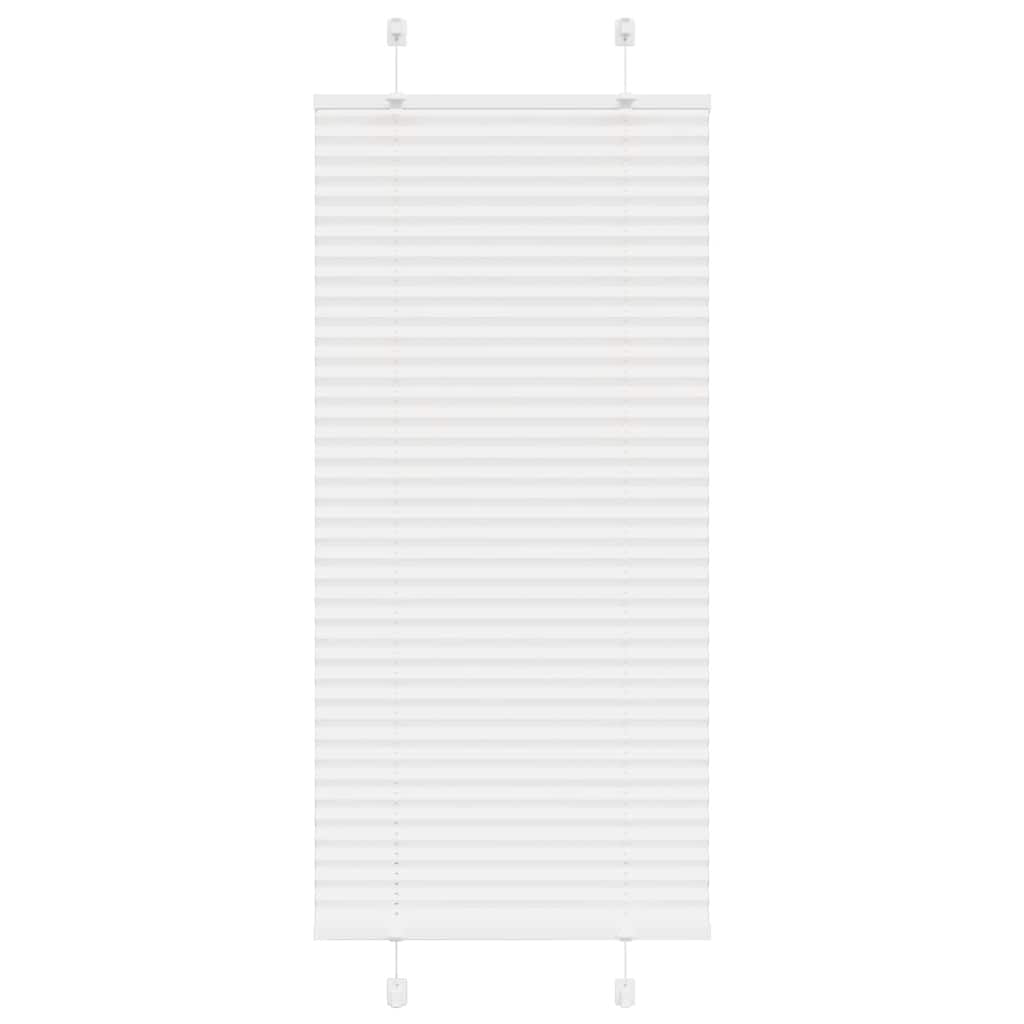 Plisségardin Hvid 65x150 cm Stofbredde 64,4 cm Polyester