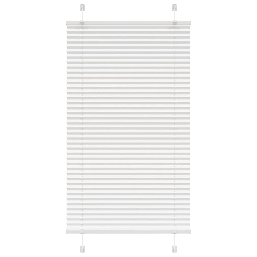Plisségardin Hvid 80x150 cm Stofbredde 79,4 cm Polyester