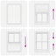 Plisségardin Hvid 90x150 cm Stofbredde 89,4 cm Polyester
