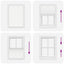 Plisségardin Hvid 95x150 cm Stofbredde 94,4 cm Polyester