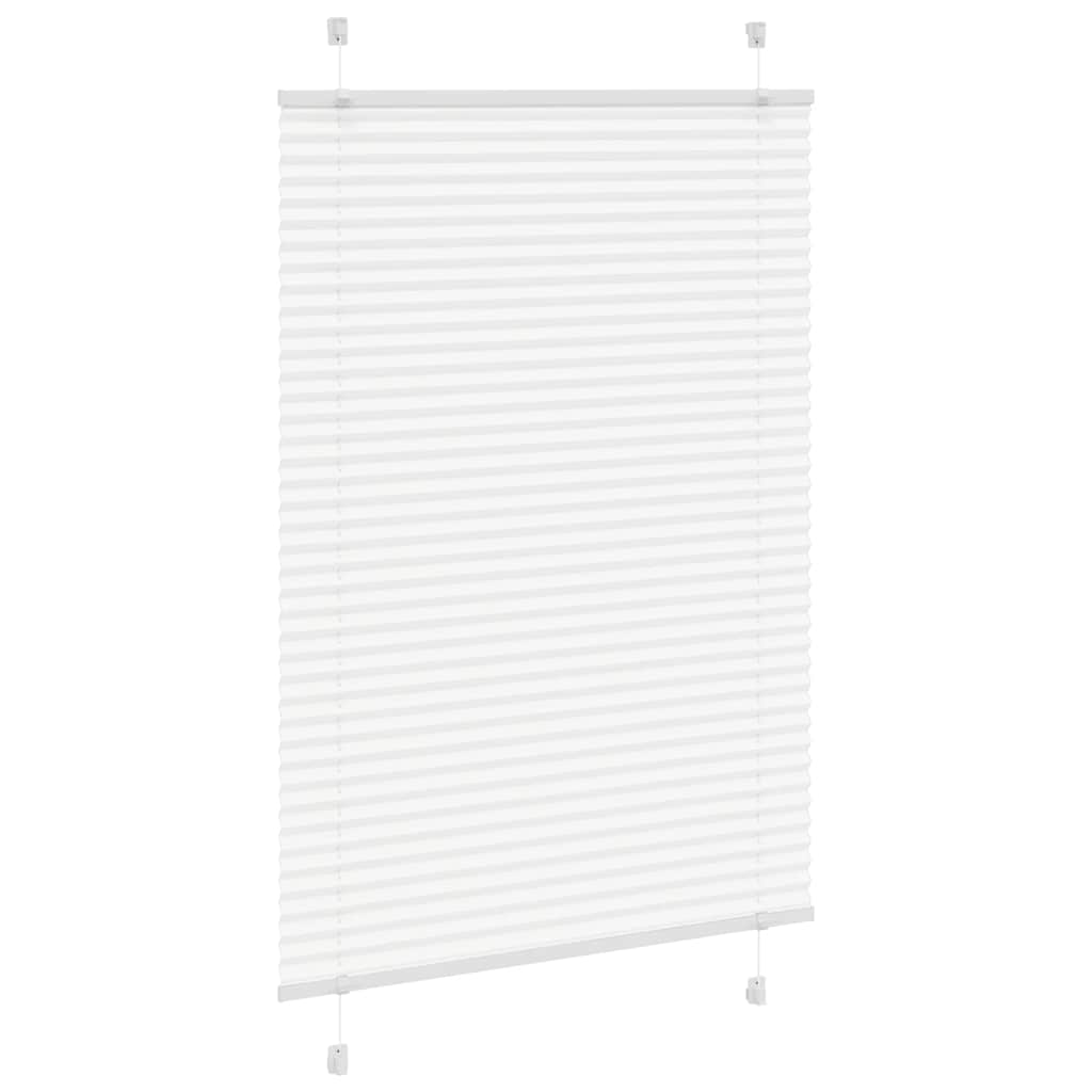 Plisségardin Hvid 100x150 cm Stofbredde 99,4 cm Polyester