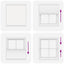 Plisségardin Hvid 115x150 cm Stofbredde 114,4 cm Polyester