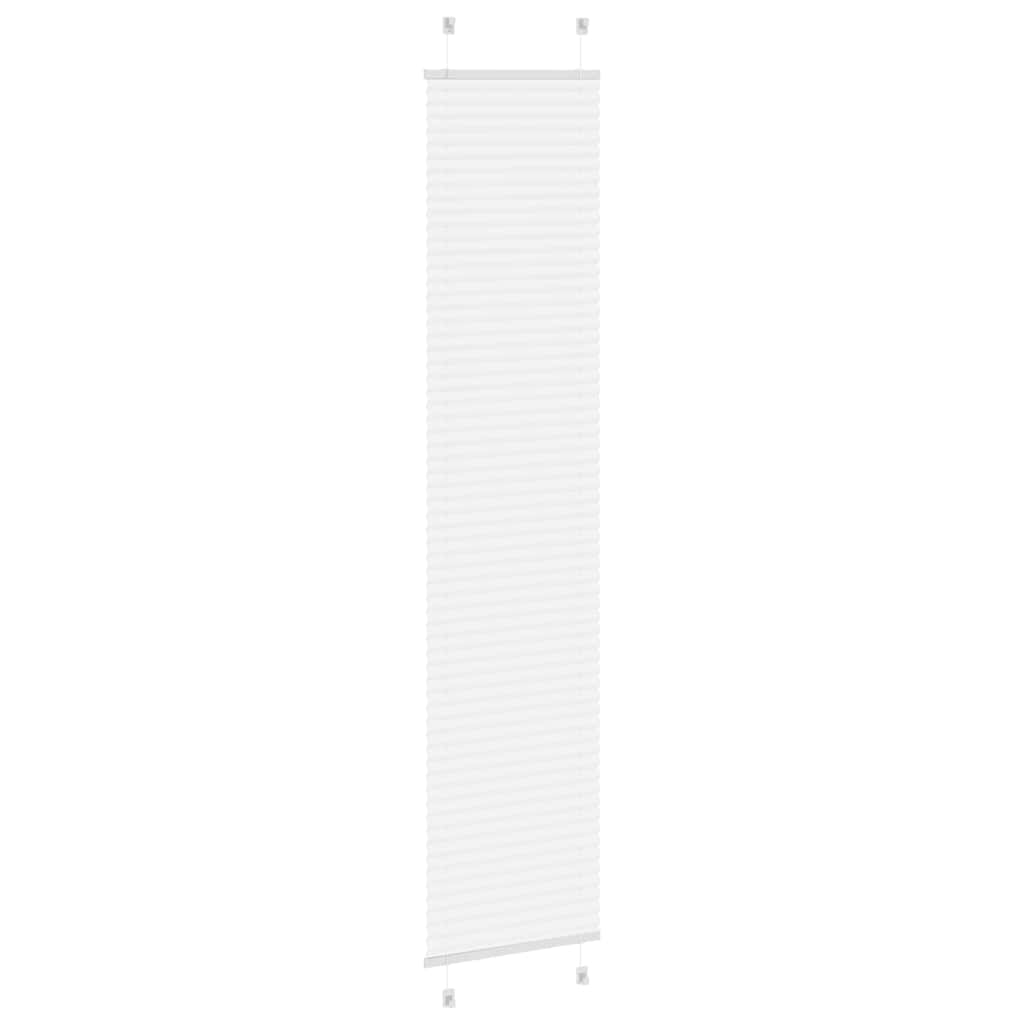 Plisségardin Hvid 40x200 cm Stofbredde 39,4 cm Polyester