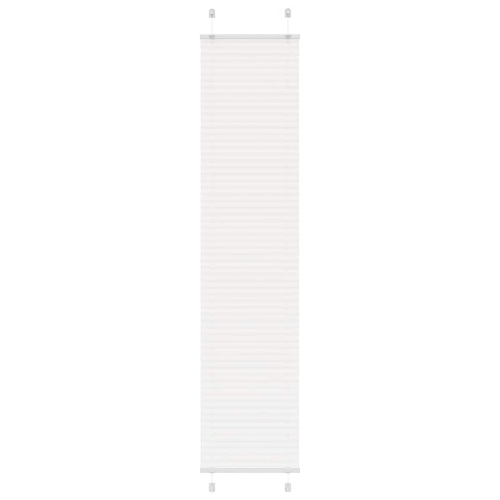 Plisségardin Hvid 50x200 cm Stofbredde 49,4 cm Polyester
