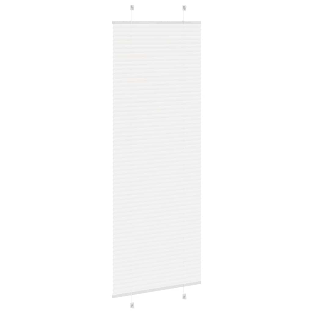 Plisségardin Hvid 80x200 cm Stofbredde 79,4 cm Polyester