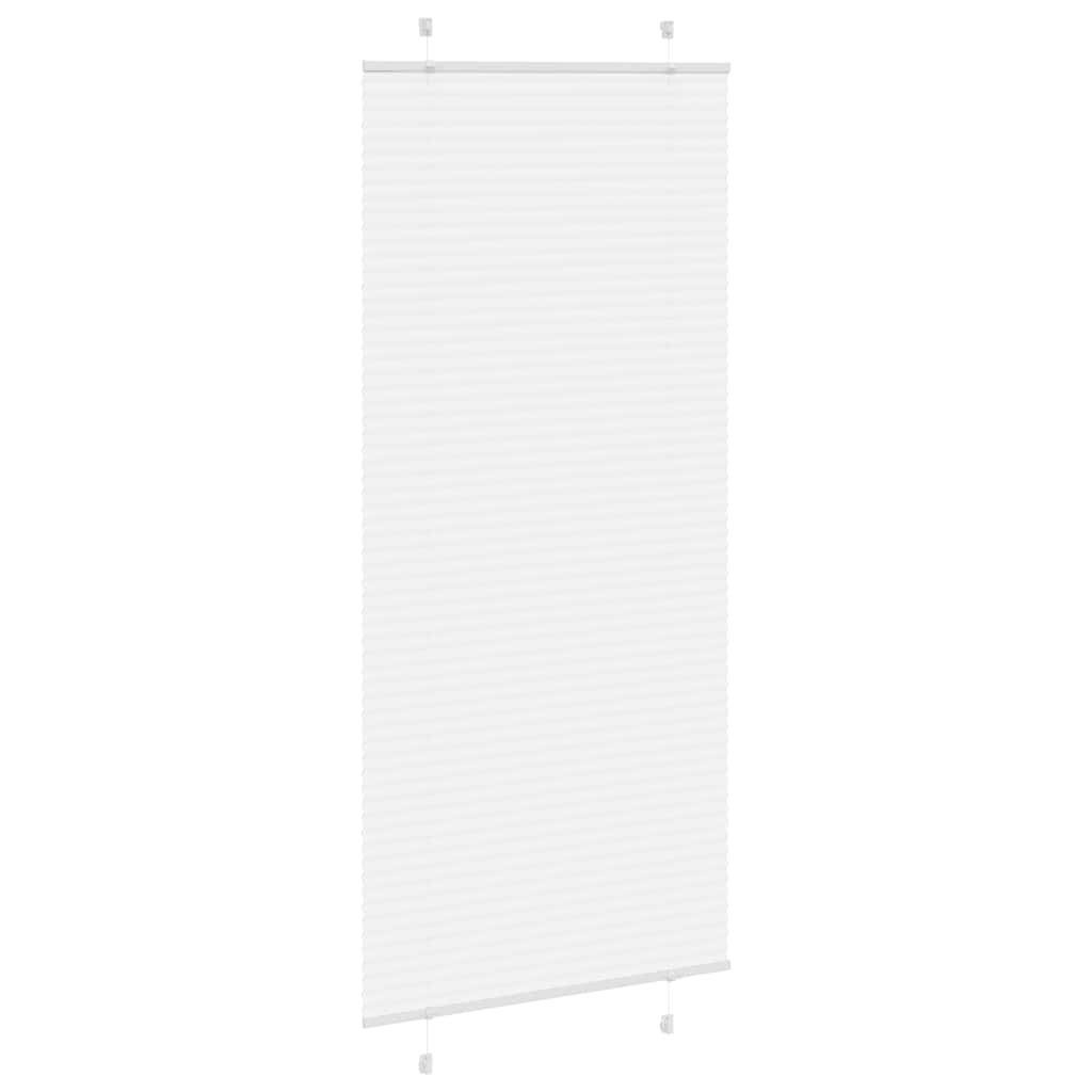 Plisségardin Hvid 100x200 cm Stofbredde 99,4 cm Polyester