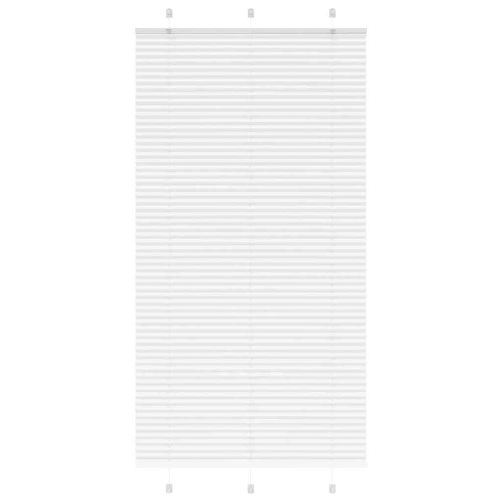 Plisségardin Hvid 105x200 cm Stofbredde 104,4 cm Polyester