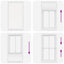 Plisségardin Hvid 110x200 cm Stofbredde 109,4 cm Polyester