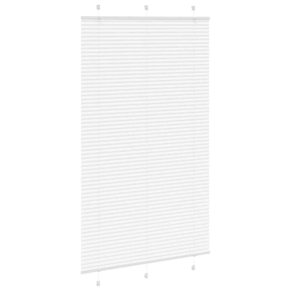 Plisségardin Hvid 120x200 cm Stofbredde 119,4 cm Polyester