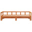 daybed uden madras 80x200 cm massivt fyrretræ gyldenbrun