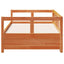 daybed uden madras 90x190 cm massivt fyrretræ gyldenbrun