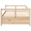 daybed 80x200 cm massivt fyrretræ naturfarvet