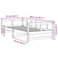 daybed 80x200 cm massivt fyrretræ naturfarvet