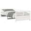 daybed uden madras 80x200 cm massivt fyrretræ hvid