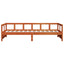 daybed uden madras 80x200 cm massivt fyrretræ gyldenbrun