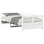 daybed uden madras 90x200 cm massivt fyrretræ hvid
