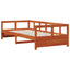 daybed uden madras 90x200 cm massivt fyrretræ gyldenbrun