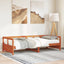 daybed uden madras 90x200 cm massivt fyrretræ gyldenbrun