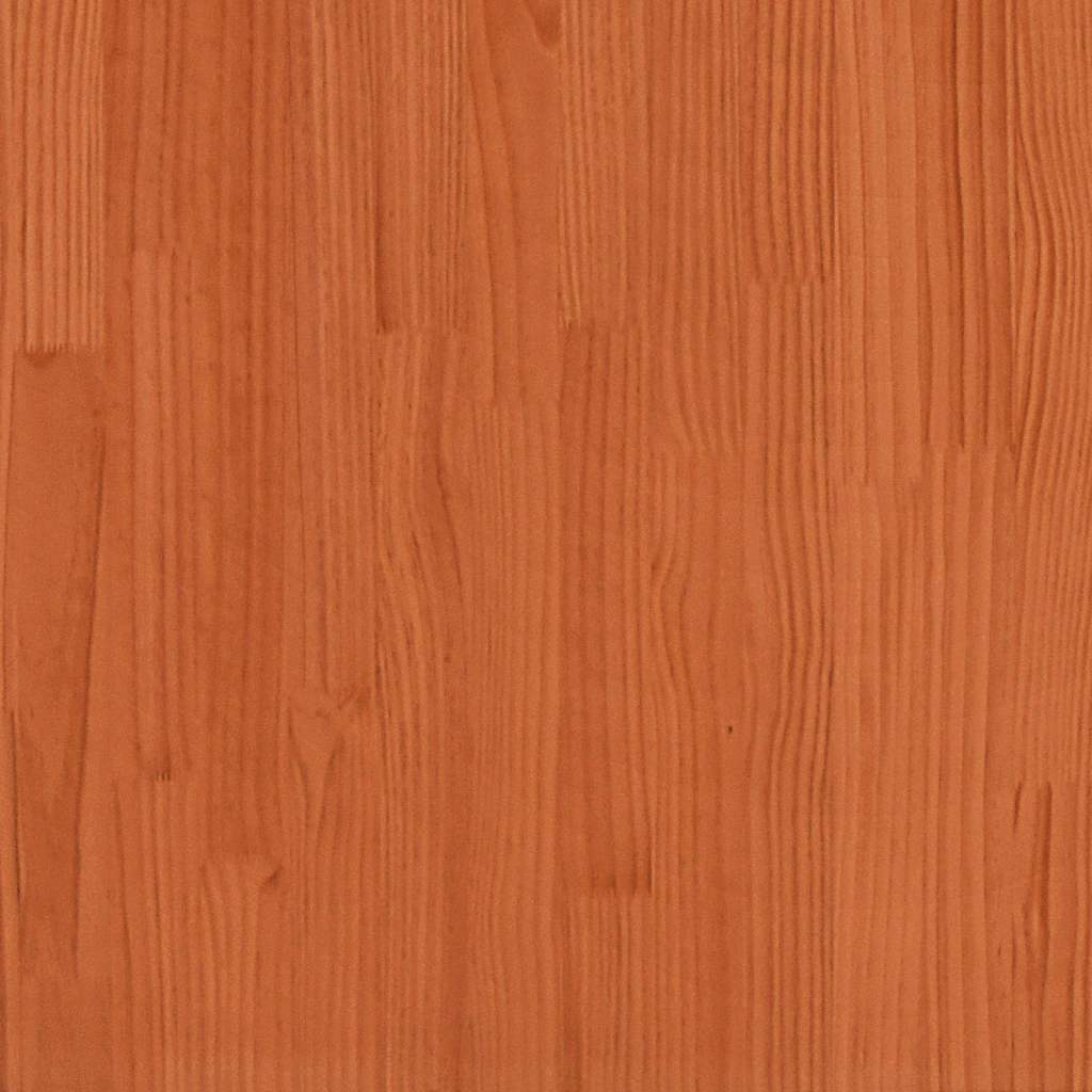 juniorseng uden madras 90x190 cm massivt fyrretræ gyldenbrun
