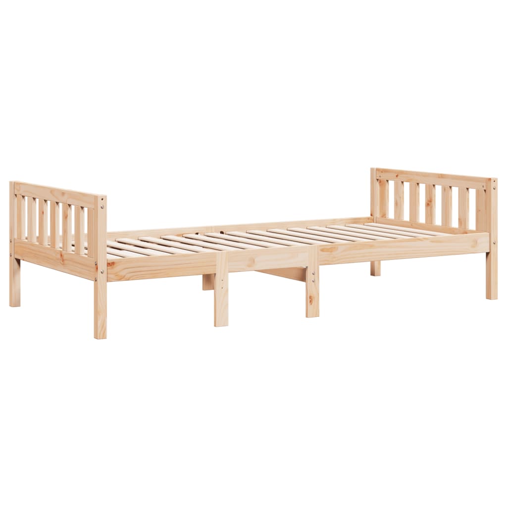 juniorseng uden madras 80x200 cm massivt fyrretræ