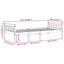 juniorseng uden madras 80x200 cm massivt fyrretræ gyldenbrun