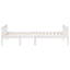 juniorseng uden madras 90x190 cm massivt fyrretræ hvid