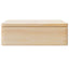 trækasse med låg 40x30x13 cm massivt fyrretræ